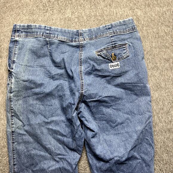 ERIKA Women’s Jeans Size 14 Blue Straight Leg Stretch Waist Comfort Fit - Picture 5 of 16